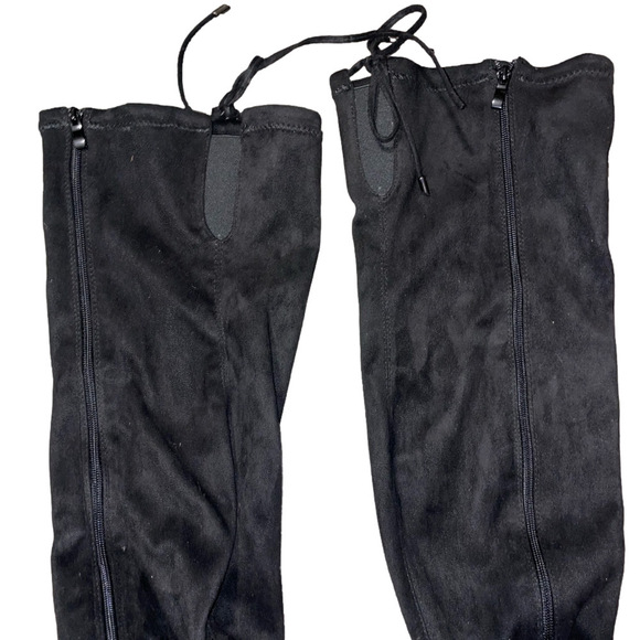 Black Over-the-Knee Women's Boots - Picture 7 of 16